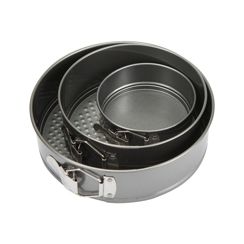 Good Quality Grey Round Christmas Chocolate Mousse Metal Cake Mold Carbon Steel Baking Cake Mold Set