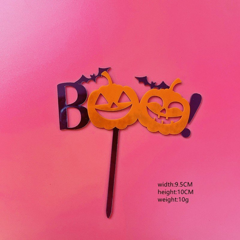 New Arrival Happy Halloween Acrylic Cake Topper Christmas Baby Graduation Easter Party Unique Cake Decoration
