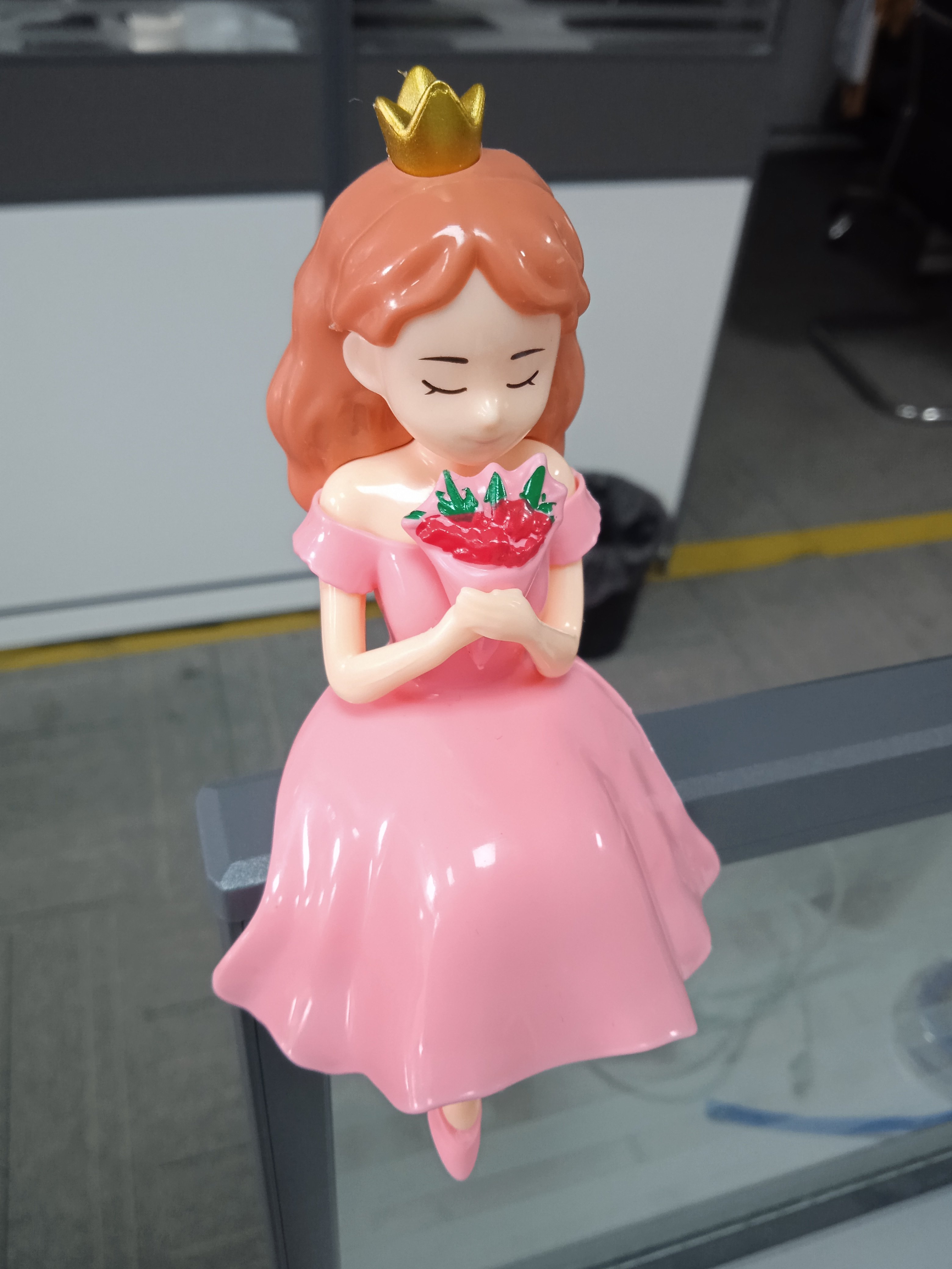 Homesun New arrival ballet dancing girl with white skirt cake topper decorative dolls happy birthday gifts baking supplies