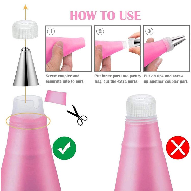 Customizable Cake Decorating Supplies tool Kit 464pcs cake baking decorating accessories tool set with cake turntable