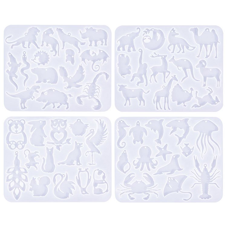 YS Animal Series Earrings Pendant Silicone Mold DIY Forest Ocean Animal Jewelry Necklace Keychain Making Mold Handmade Jewelry