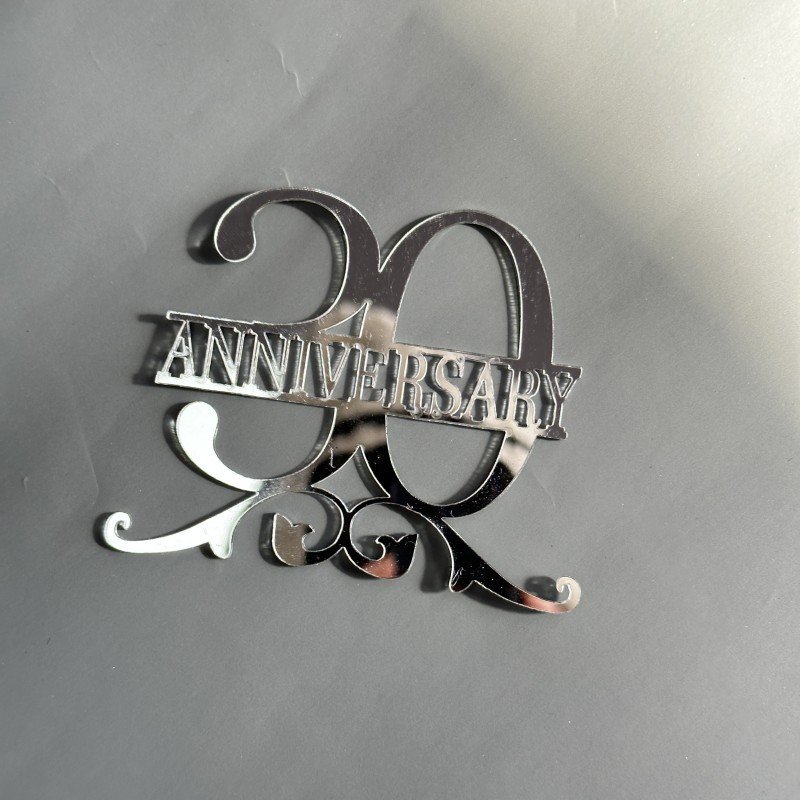 Hot Style Anniversary Cake Decorating Supplies Rose Gold Acrylic 10 20 30 Happy Anniversary Cake Toppers Number Cake Decoration