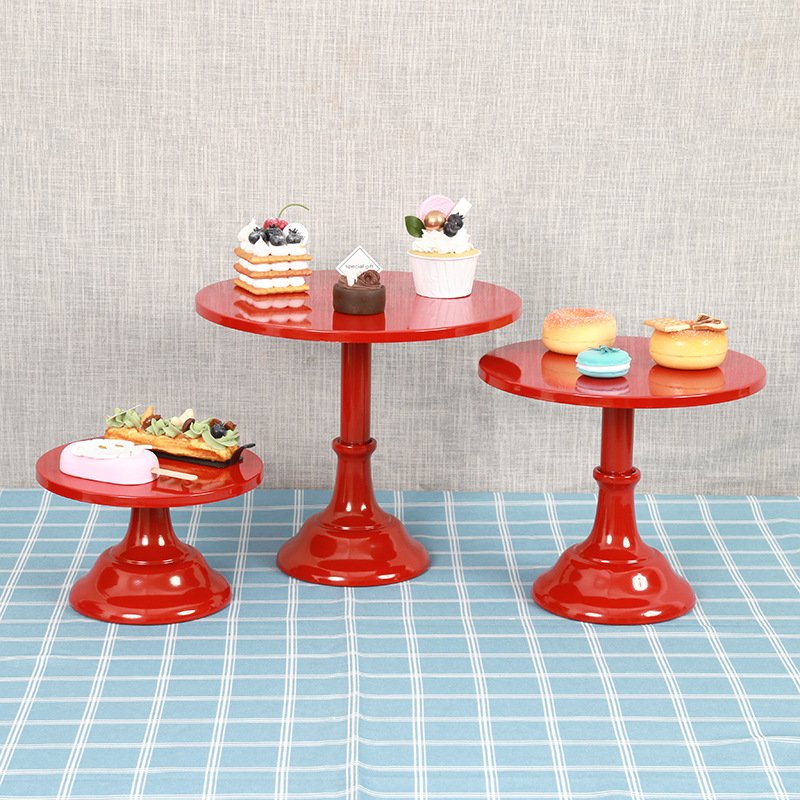 High Grade Kitchen Supplies Baking Tool Kitchen White Gold Red Pink Customized Cake Stand Wedding Cake Stands