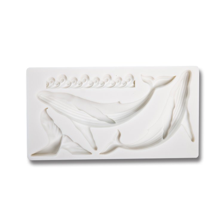 Marine Theme Cake Fondant Mold Seahorse Seashell Starfish Mermaid Tail Silicone Mould Chocolate Candy Polymer Clay Cupcake Decor