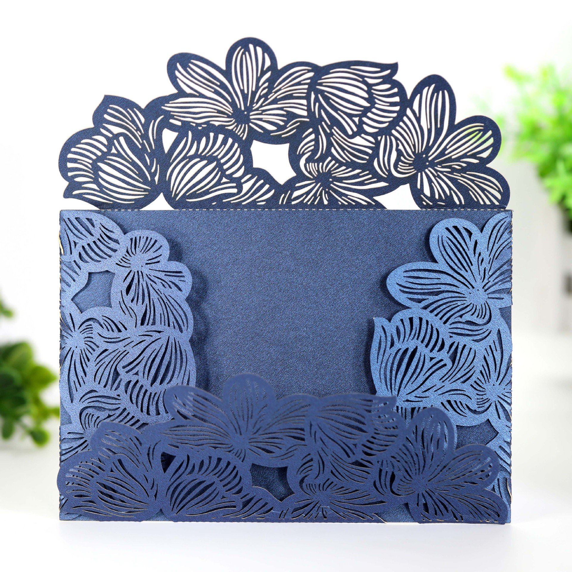 Ychon wholesale wedding invitation cards hollow floral design invite cards best for bridal showers engagement parties
