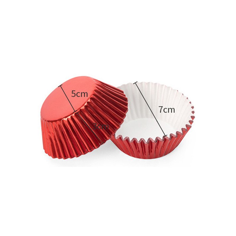 100pc/Box Grease Proof Cake Mold Foil Cupcake Liner Baking Cups Pastry Decoration Muffin Paper Cup