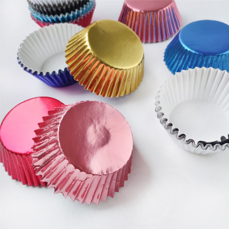 100pc/Box Grease Proof Cake Mold Foil Cupcake Liner Baking Cups Pastry Decoration Muffin Paper Cup