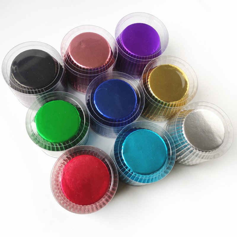 100pc/Box Grease Proof Cake Mold Foil Cupcake Liner Baking Cups Pastry Decoration Muffin Paper Cup