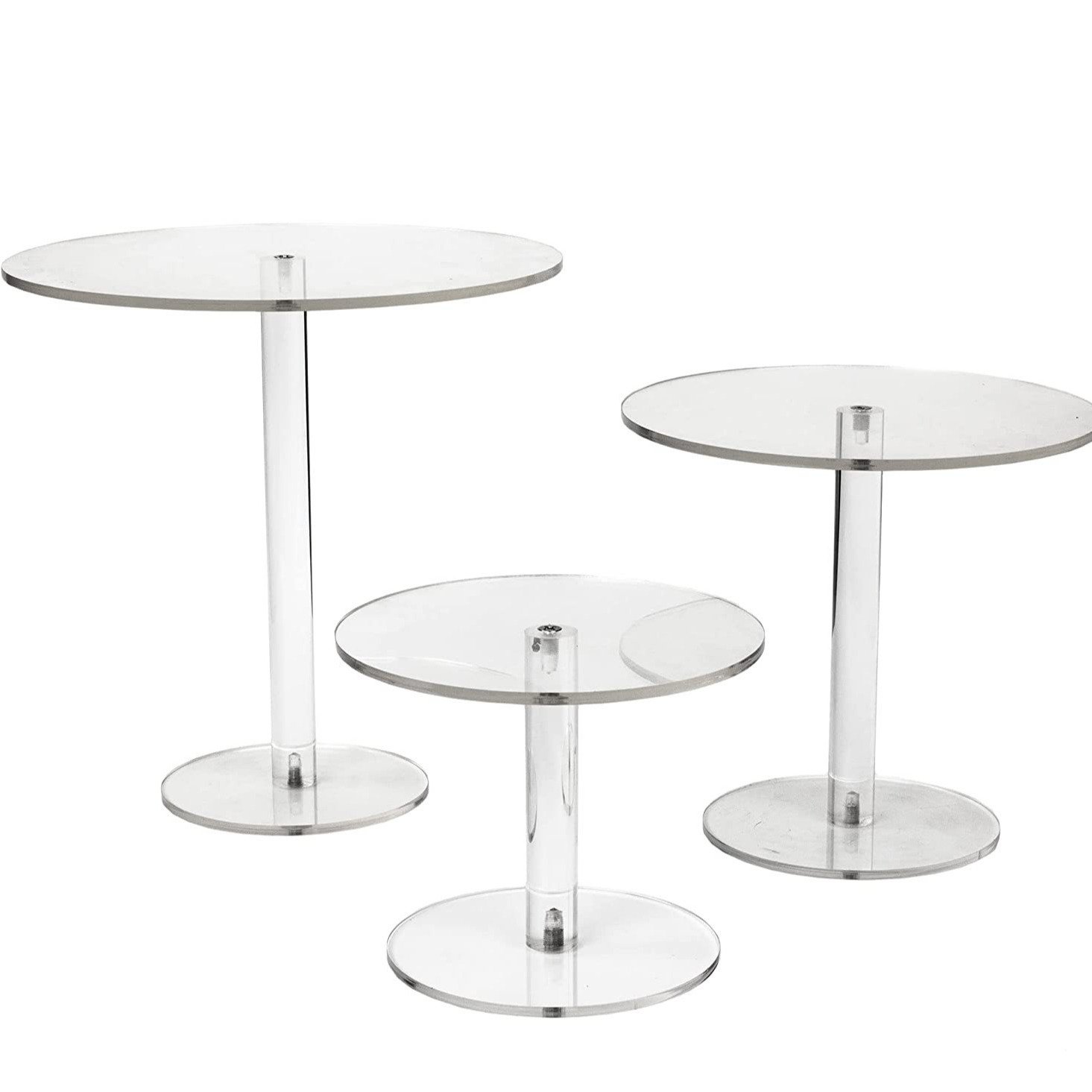 Acrylic display rack cake stand wedding decor centerpieces birthday party event decor backdrop base acrylic pedestal stand