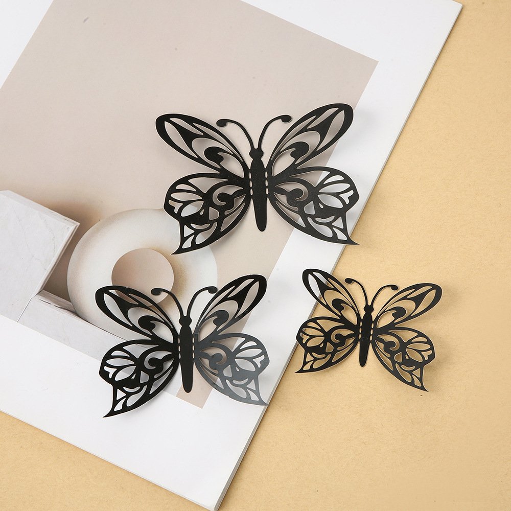New Arrival 12pcs Gold Butterfly Decorations for Birthday Party Decorations Cake Decorations