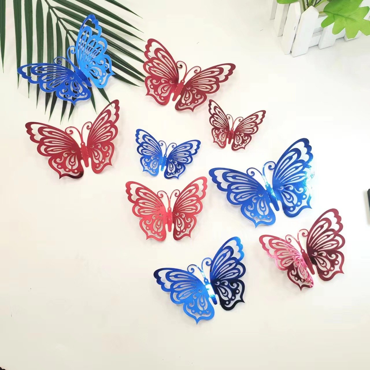 New Arrival 12pcs Gold Butterfly Decorations for Birthday Party Decorations Cake Decorations