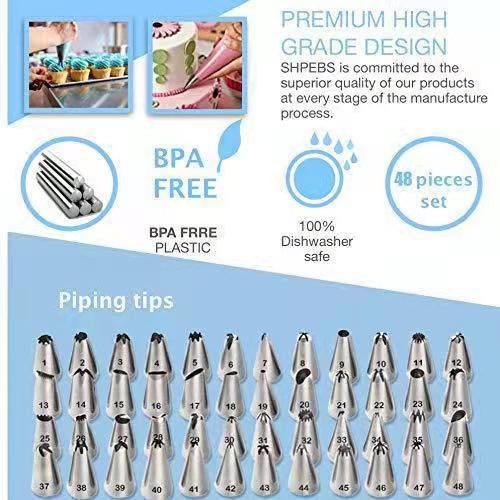 Hot Selling 220pcs Stainless Steel Nozzles Cake Decorating Supplies Set of Tools with plastic turntable