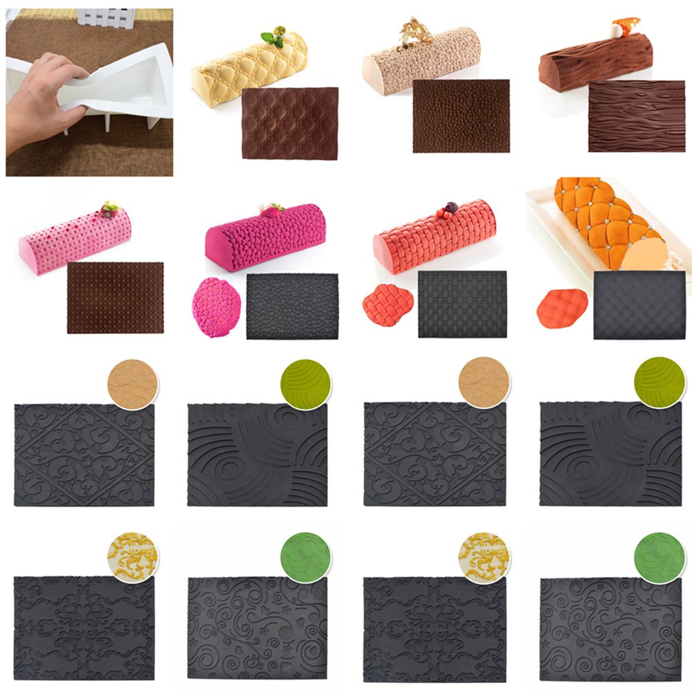 Early Riser Silicone Lace Fondant Mat Swiss Roll Cake decoration Texture Mats Baking Supplies Cake Mold