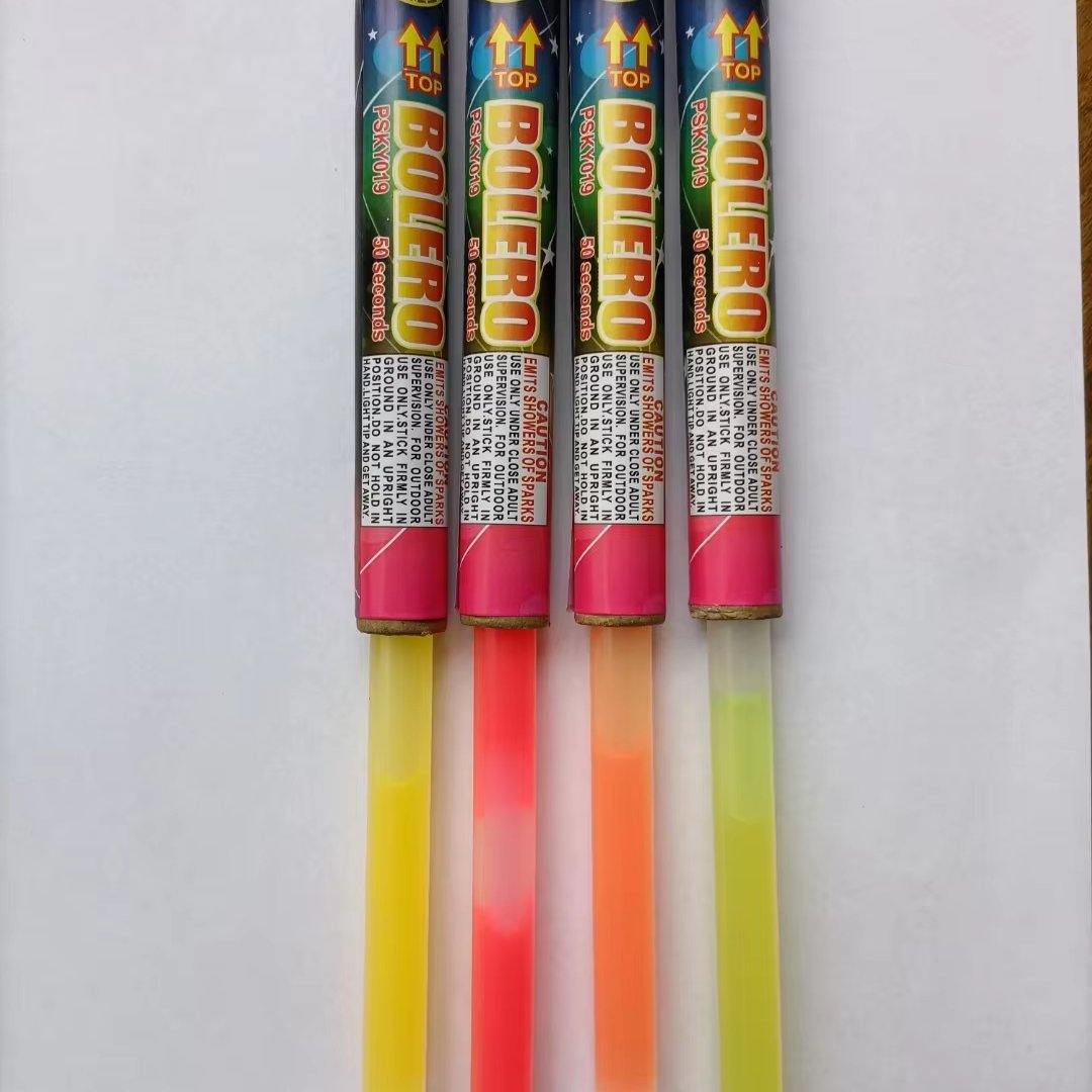 Indoor Safety Cold Flame Best Birthday Party Cake Sparkler Candle Sparkling Candle with Glow Stick