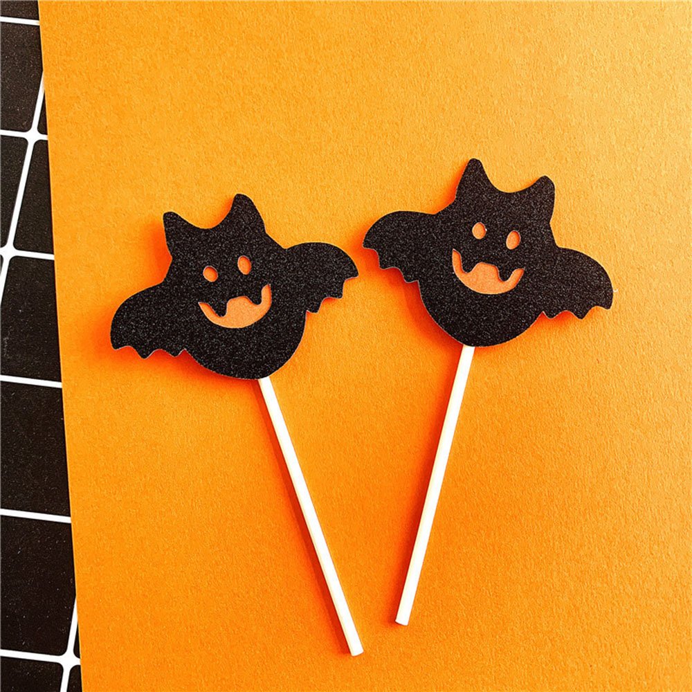 Halloween Fun Cake Insert, Batcastle Witch Pumpkin Head Cake Insert, Halloween Baking Decoration Supplies,