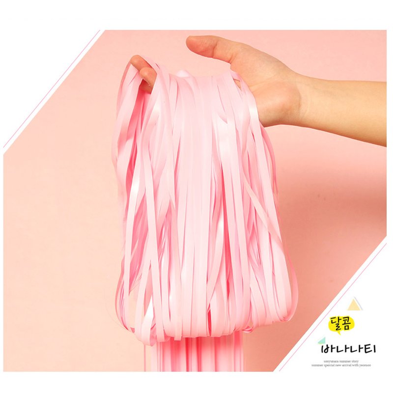 1*2m Metallic Foil Macaron curtain Tinsel Tassel Rain foil Curtain Birthday Party Background Decoration Cortinas Metalicas