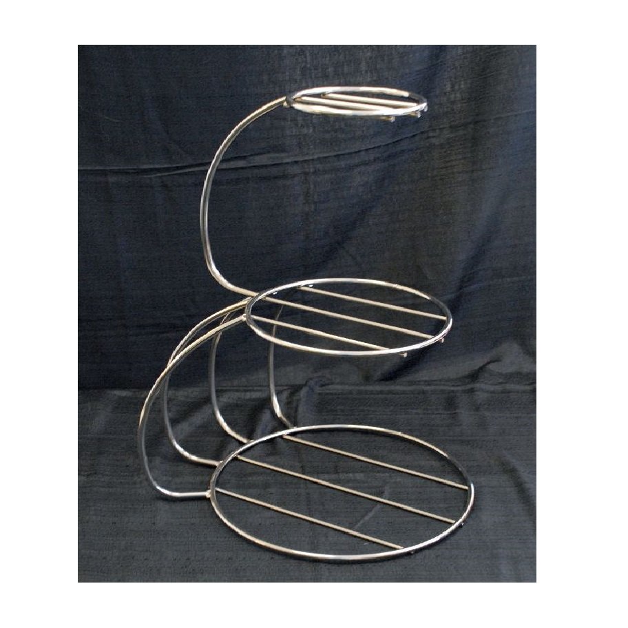 Three Piece Elegant Cake Stand For decoration Factory Bake Supplies White Enamel Wedding Cake Stand
