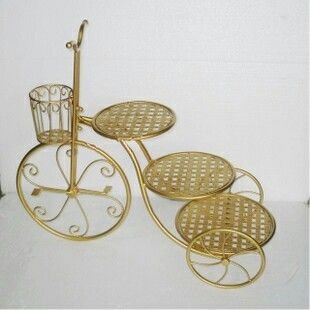 Three Piece Elegant Cake Stand For decoration Factory Bake Supplies White Enamel Wedding Cake Stand