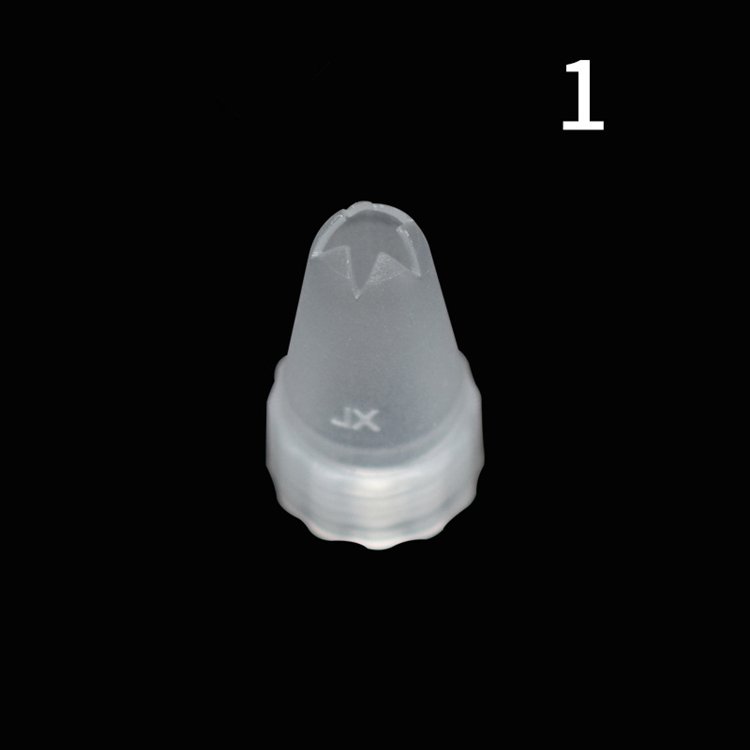 food grade cheap 6pcs baking large pipping bag cake decorating plastic icing piping nozzle tips set