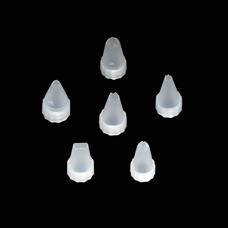 food grade cheap 6pcs baking large pipping bag cake decorating plastic icing piping nozzle tips set