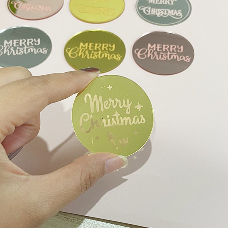 acrylic cake topper cupcake decoration Christmas cake topper dessert pendant acrylic cake decorating supplies