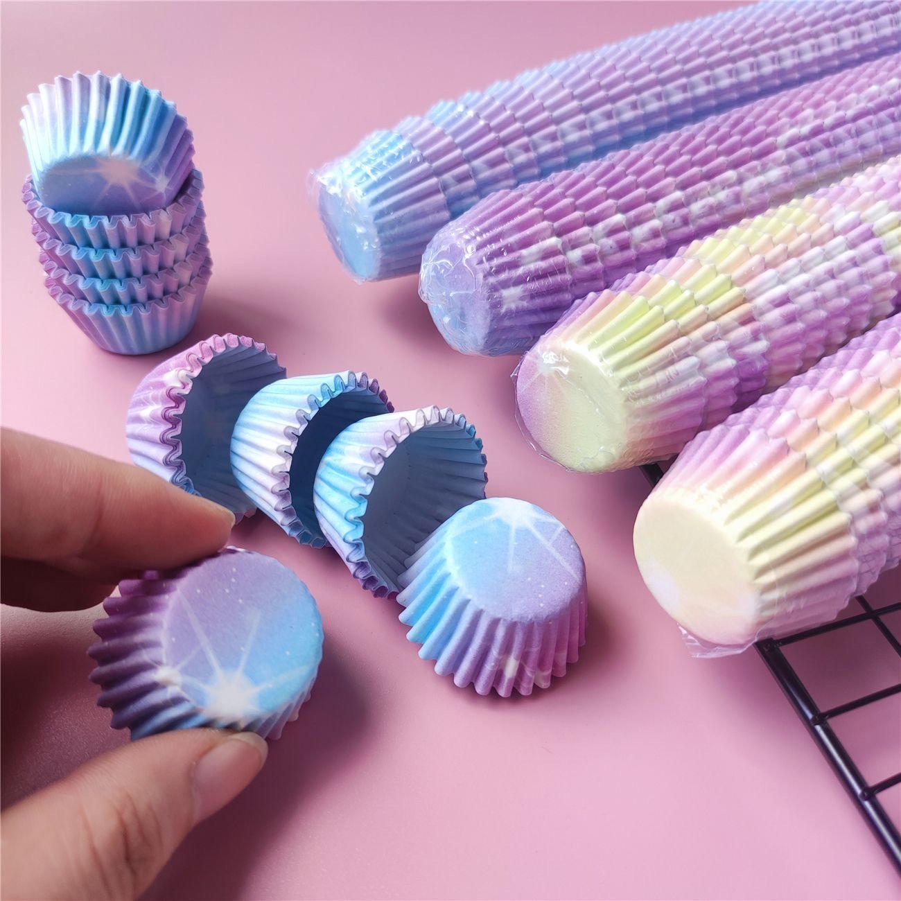 Baking Cups for Cake Factory Direct Supply Custom Printed Cupcake Liner Baking cup Base 50mm Height 30mm ,Muffin Baking Cupcake