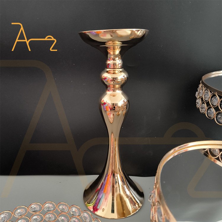 Luxury golden storage rack dessert cakes stands 3 tier metal cake stand for home and wedding decoration