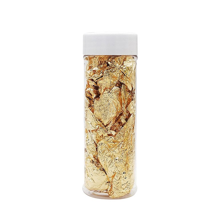 Gold Foil Leaf 24K Foil Decor Food Cosmetic Genuine For cake decorating tools Cakes Wallpaper Gilding Facial Pure Flakes