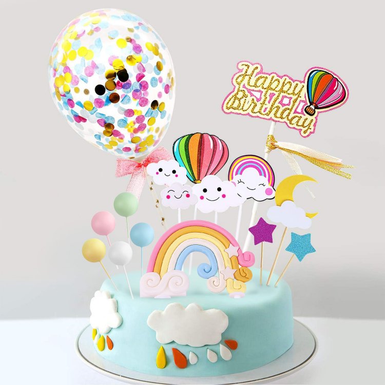Happy Birthday Cake Topper for Boys Girls Kids Birthday Party Decoration