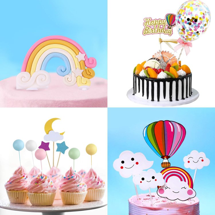 Happy Birthday Cake Topper for Boys Girls Kids Birthday Party Decoration