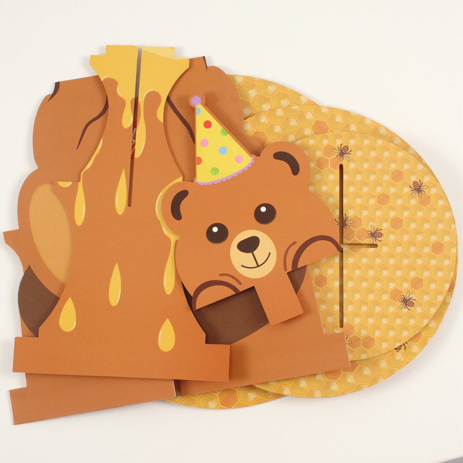 Paper Cake Stand Set Cake Tray Decorative Supplies Cake Display Stand For Baby Birthday Graduation Decoration Party Supplies