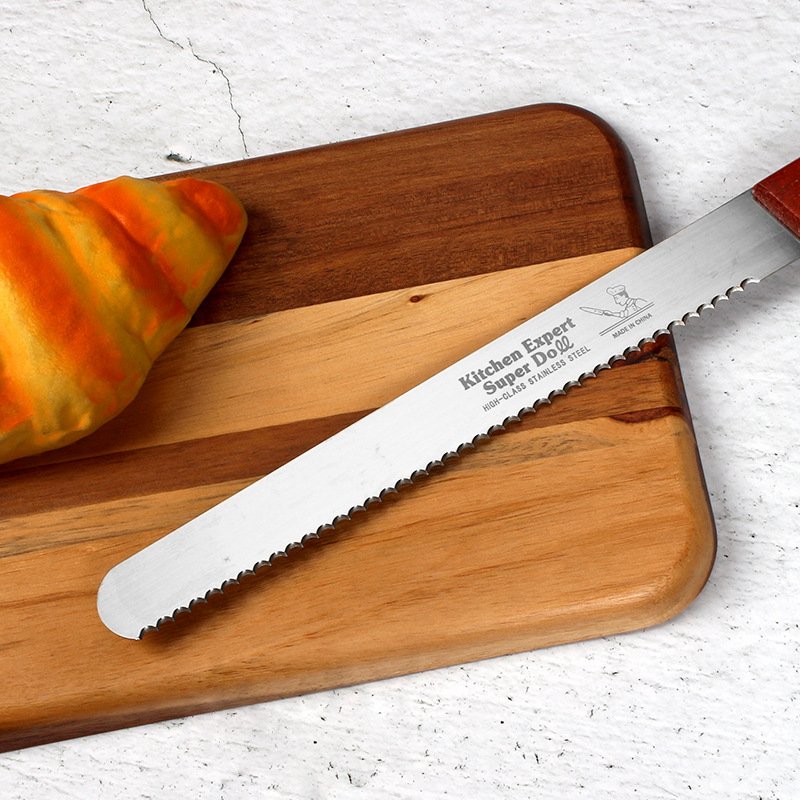 10/12/14 inch Bread Knife Stainless Steel Serrated Baking Cake Knife for Pastry Tools