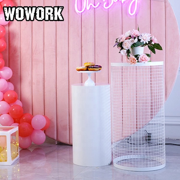 2024 WOWORK cake plinth table photo booth backdrop stands for wedding birthday party prop decoration supplies