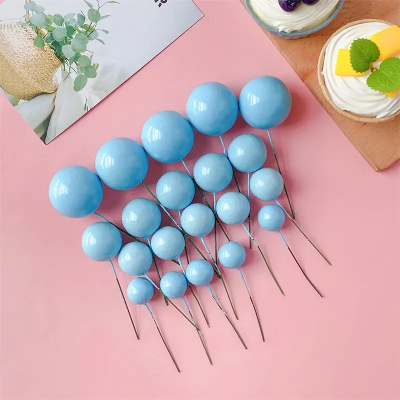 2024 New Cake Decorating Supplies Foam Ball Baking Party Decoration Topper for Cake Decorating Supplies