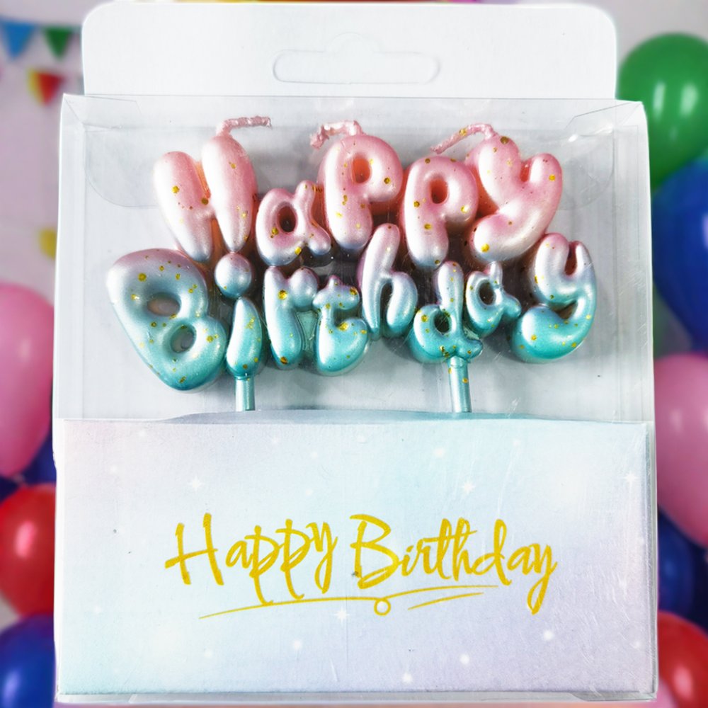 Galaxy Color Birthday Cake Decoration Party Supplies Kids Birthday Candle Party Candle