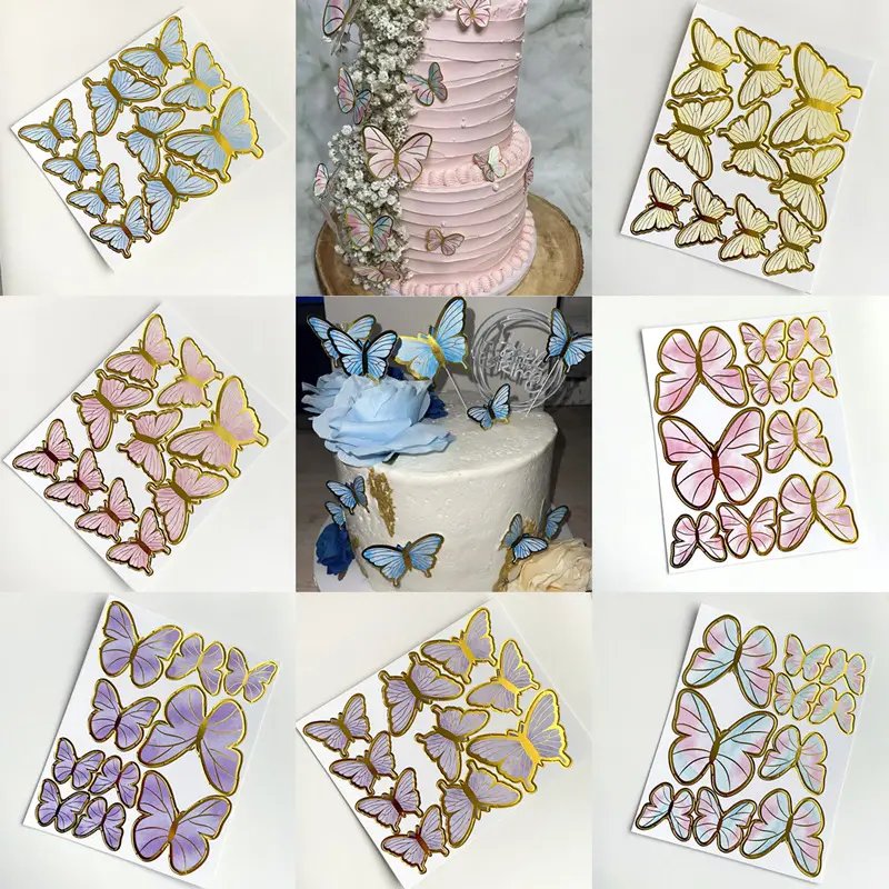 Cake Decoration Ins Style Paper Decor Cake Topper Girl's Birthday Mother 's Day Baking Supplies Wedding Cake Accessories Topper