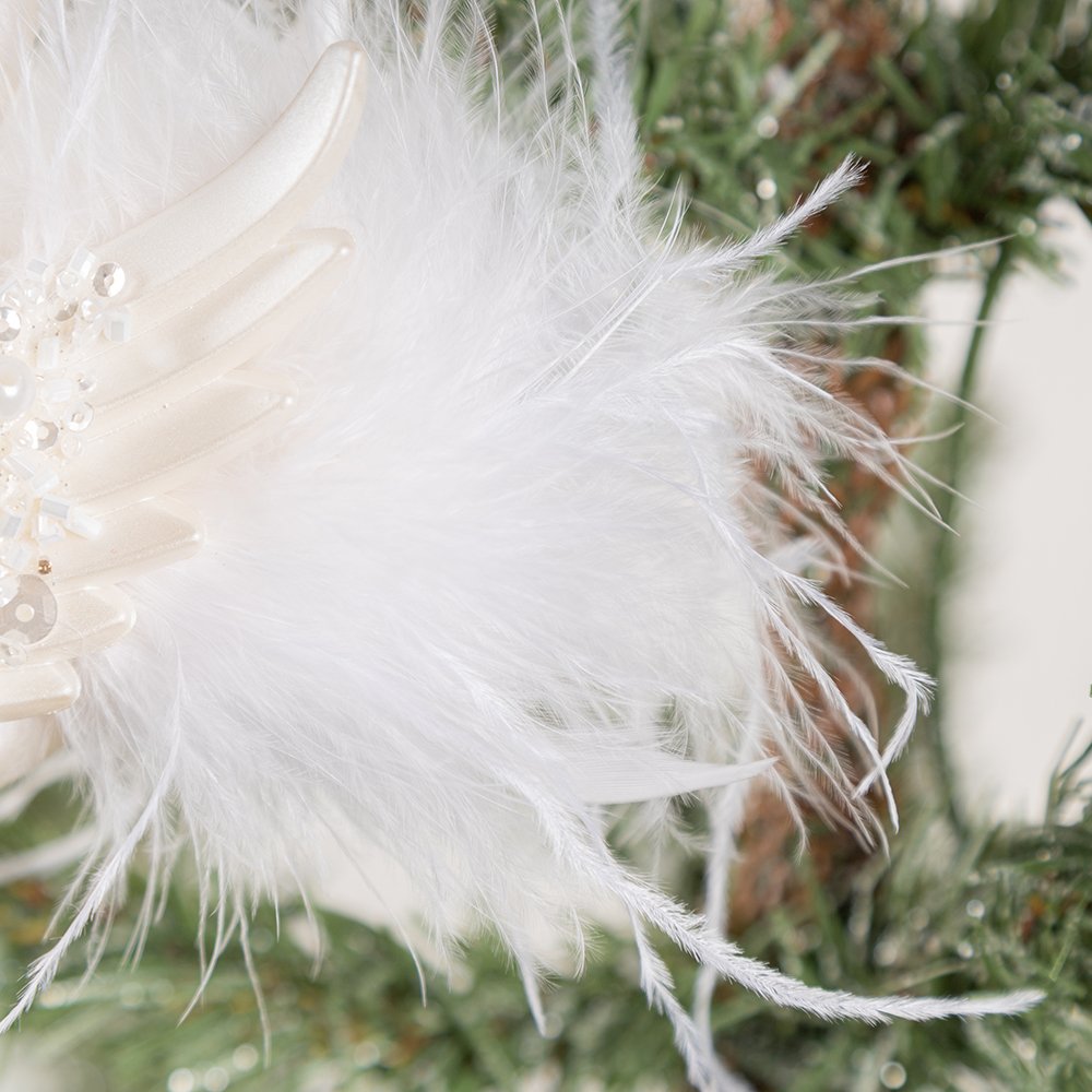 Christmas Supplies Mini Plastic Swan Christmas Ornament Hanging White Swan for Wedding Cake Topper Holiday Xmas Tree