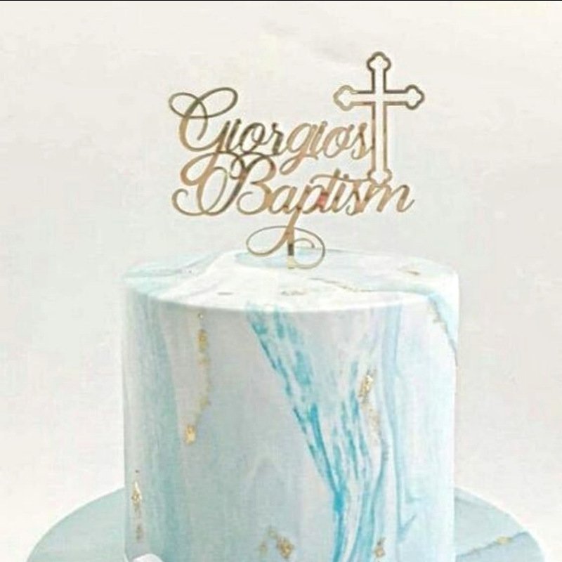 Peace pigeon Cross Communion Cake Decorator for Baby Shower Christmas Graduation Parties Cupcake Topper in Party Supplies