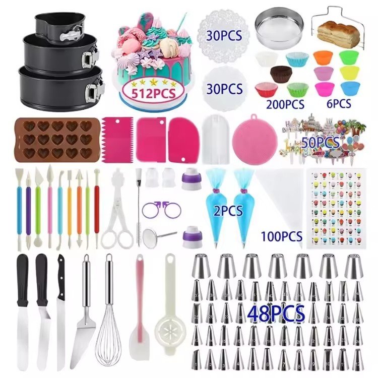 pastry tip cake decorating supplies Piping Tips Tools Baking with Box cakes packaging