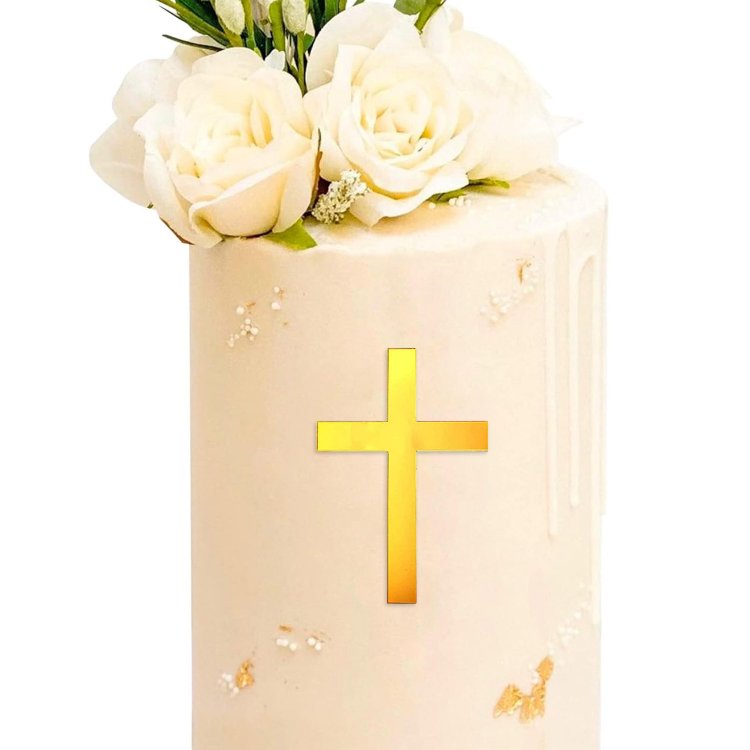Cross Baptism Cake Decoration for Party Favors Baptism Party Supplies