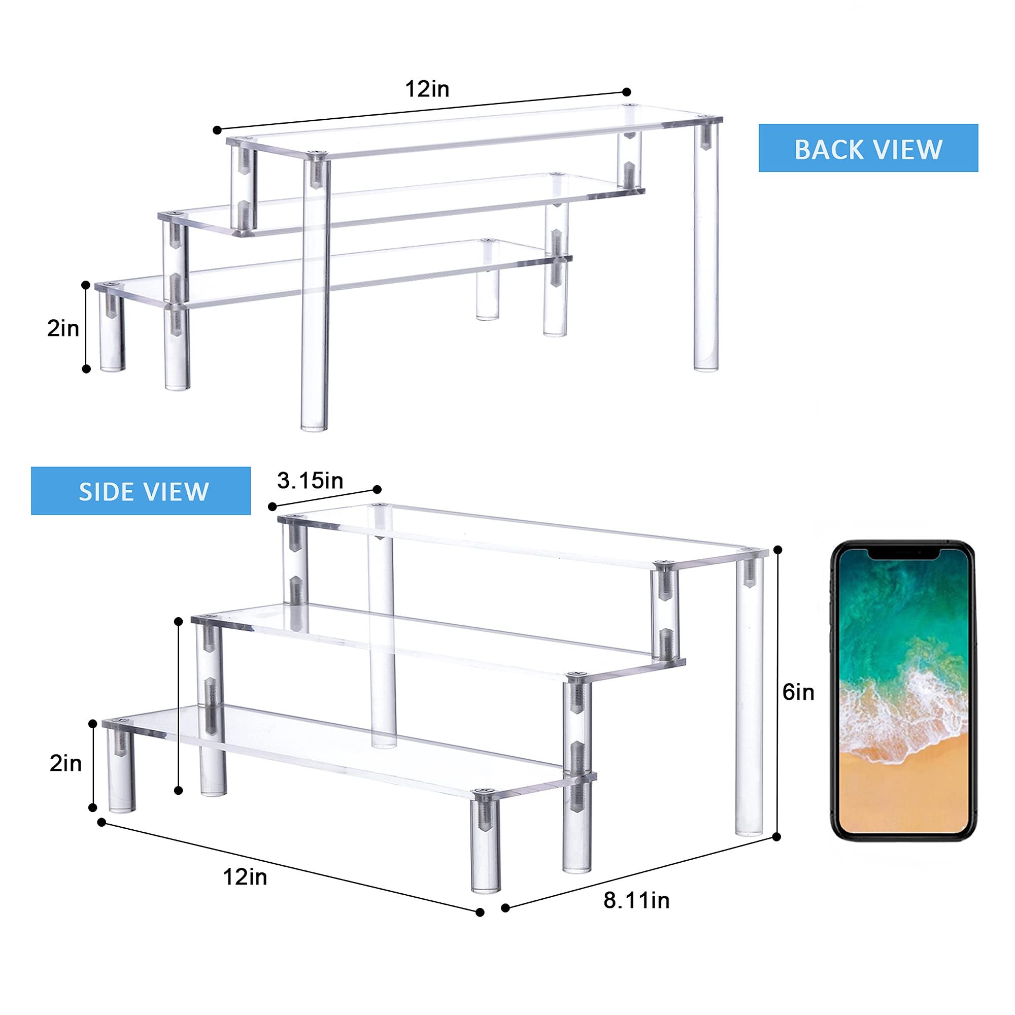 Factory wholesale 3 Tier Removable cake stand birthday decoration Acrylic Display Shelf Cake Stand for Party Candy Bar Dessert