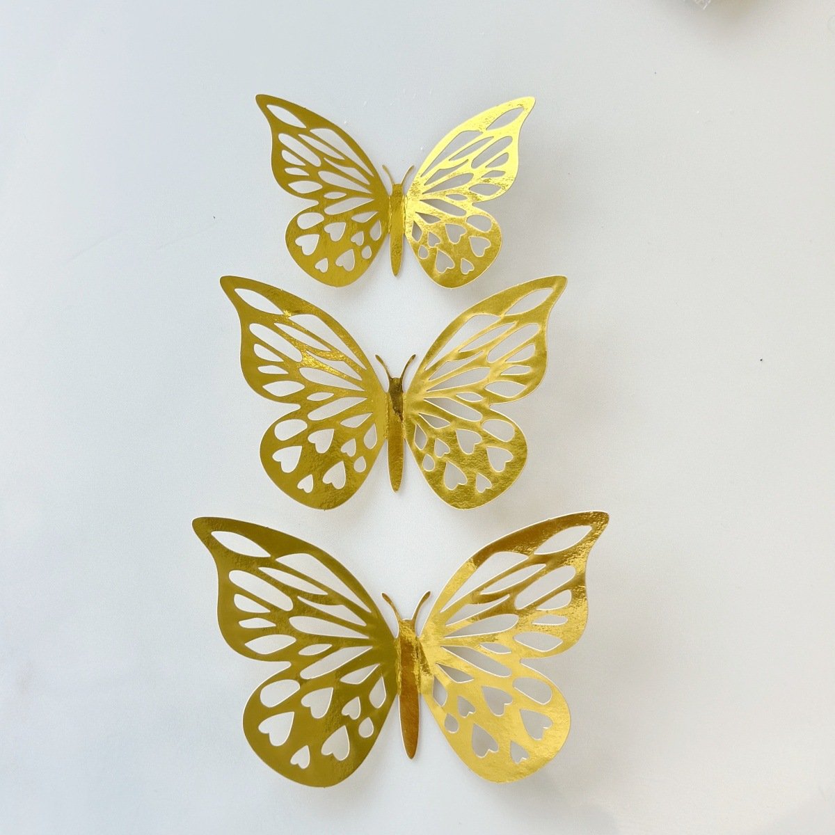 Double sided paper cake decorated with butterfly mother's day birthday cake plug-in party supplies cake topper