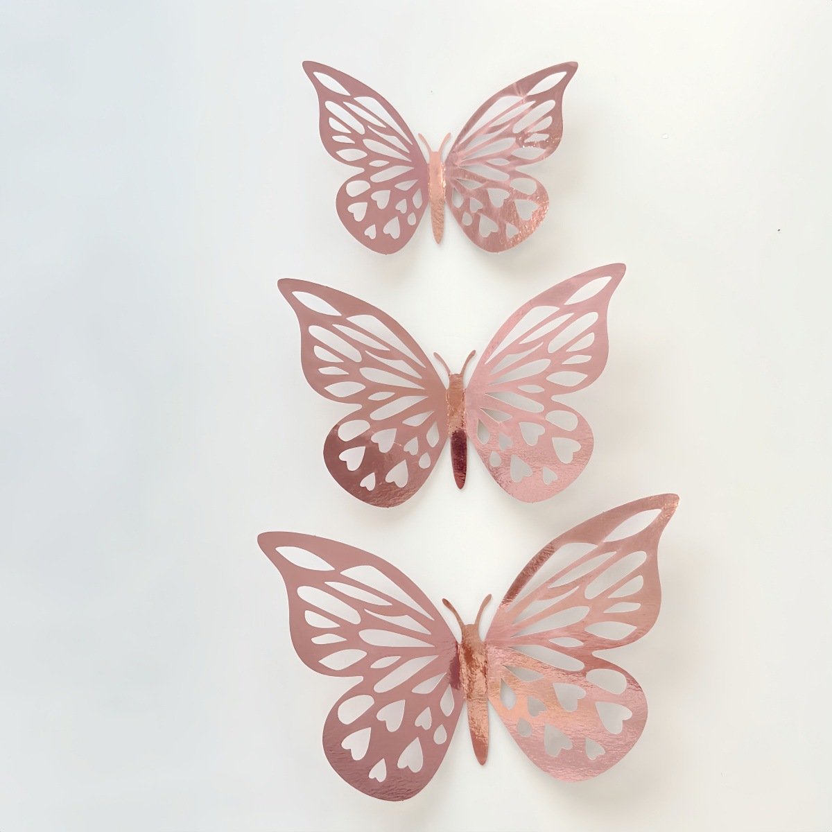 Double sided paper cake decorated with butterfly mother's day birthday cake plug-in party supplies cake topper