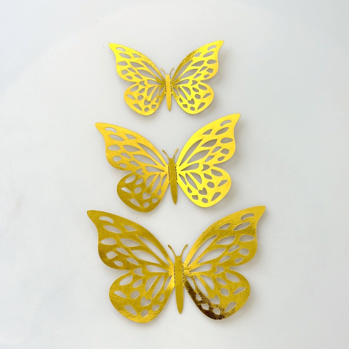 Double sided paper cake decorated with butterfly mother's day birthday cake plug-in party supplies cake topper