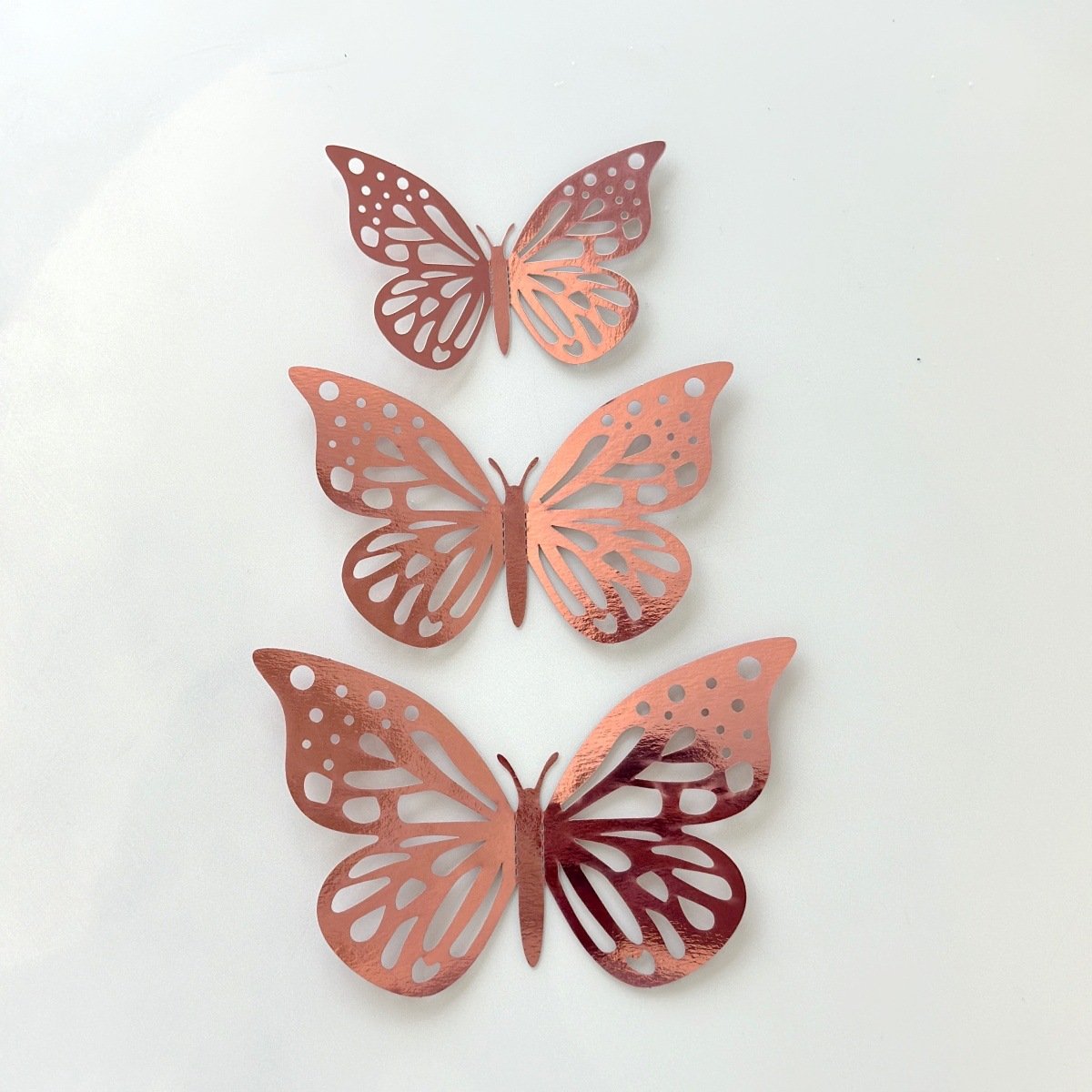 Double sided paper cake decorated with butterfly mother's day birthday cake plug-in party supplies cake topper
