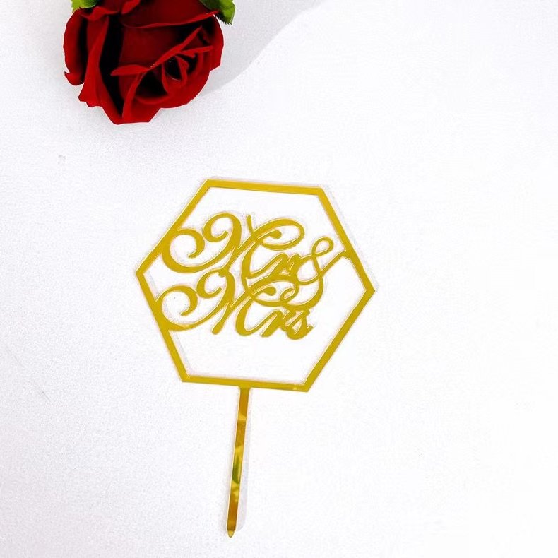 New Design Birthday cake decorating supplies Acrylic Cake Topper Party Baking Decoration Supplies Baking Supplies
