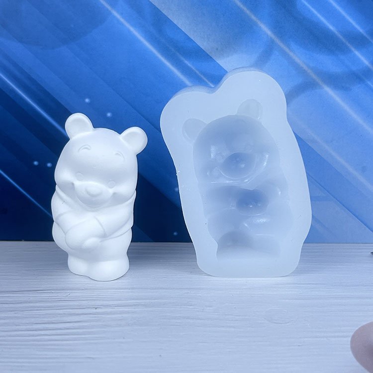 2D or 3D Cartoon Anime Character Candle Silicone Mold DIY Gypsum Carving Handmade Soap Aromatherapy Ornament Home Desktop Decor