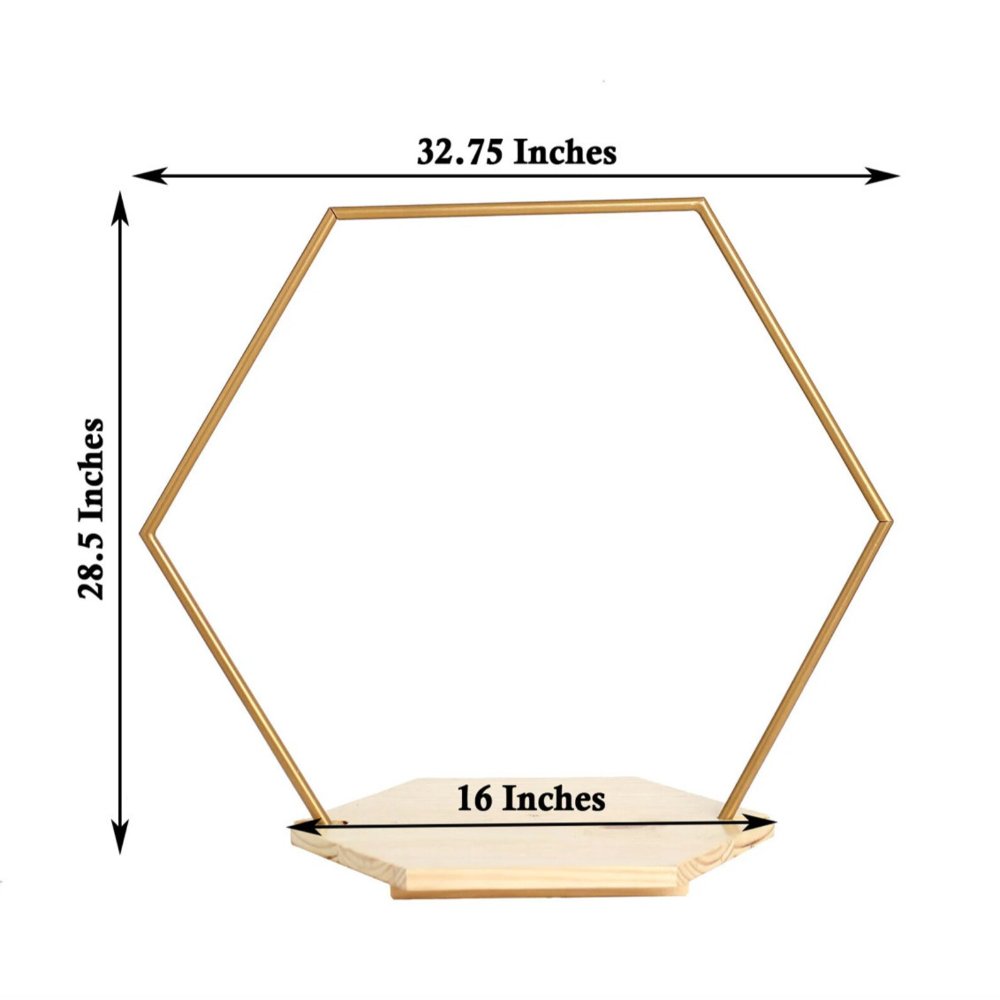 Golden Polished Wedding Arch Cake Stand For Bridal Shower Birthday Party Decoration Gathering Invitation Supplies