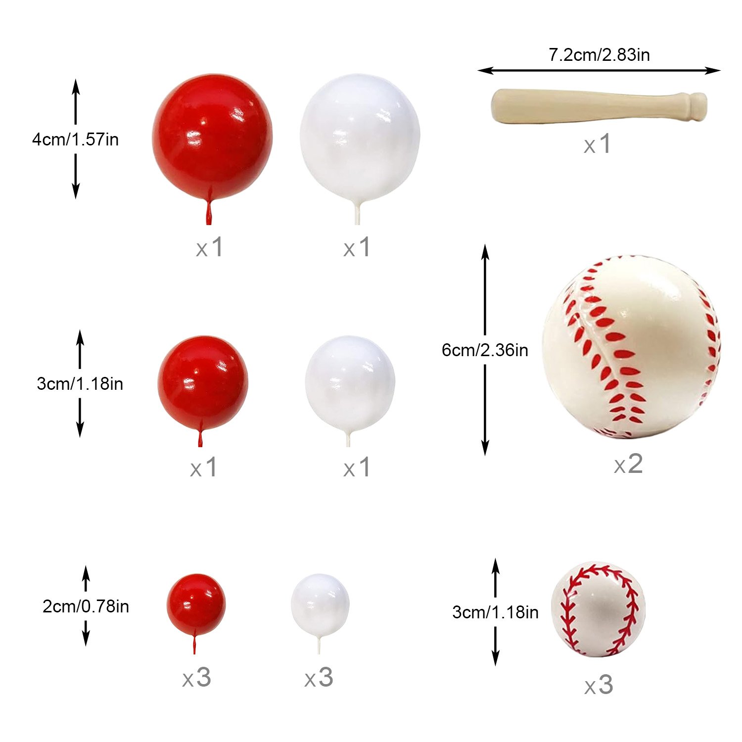 Baseball Cake Topper Ball Player Cake Decorations for Birthday Party Sport Party Supplies
