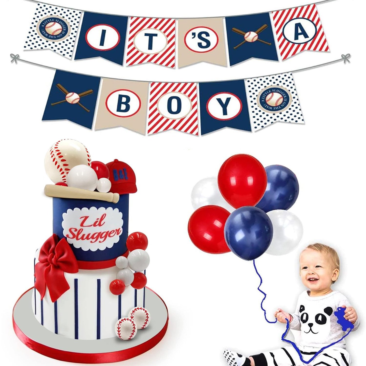 Baseball Cake Topper Ball Player Cake Decorations for Birthday Party Sport Party Supplies